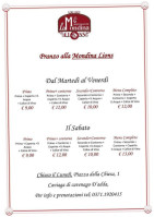 La Mondina Lions menu