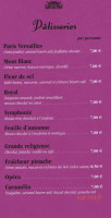Bigot Versailles menu