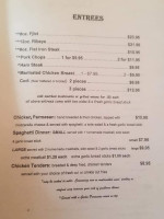 Towpath Tavern menu