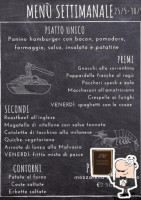 Osteria La Tarantola menu