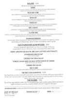 Blue Bee Cafe menu