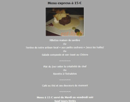 L'auberge De La Vanne menu