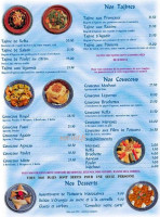 Les Jardins d'Agadir menu