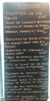 Minute Cocotte menu