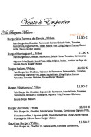 Bacchus Et Marmitons menu