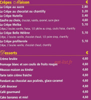 Le Dauphin Café menu