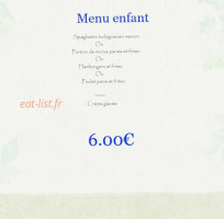 Restaurant des canards menu