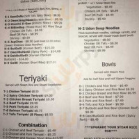 Hana Foods-korean Cuisine And Teriyaki menu
