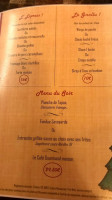 Les Gaboureaux menu