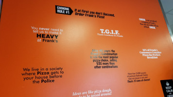 Frank's Pizza menu