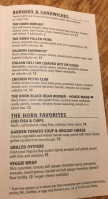 The Horn Public House And Brewery menu