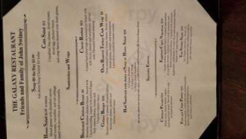 Wadsworth Galaxy Restaurant . menu