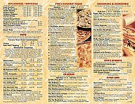 Stars Pizza Cafe & Grill menu