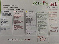 Mimi's Deli menu