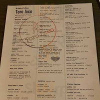 Toro Loco Igloos menu