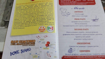 Fest'unità Dei Giovani Di Terred'acqua menu