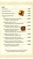 Kolpinghaus menu
