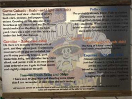 The Skinny Taco menu