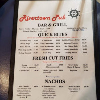 Rivertown Pub menu