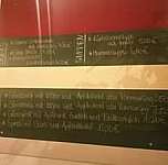 Das Lokal menu