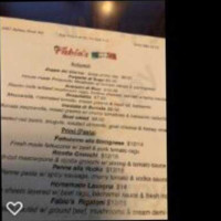 Fabio's Italiano menu
