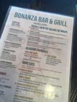 Bonanza And Grill menu