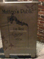 Matteo's Public Pub menu