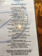Blue Coyote Grill menu