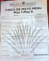 Mucho Gusto menu