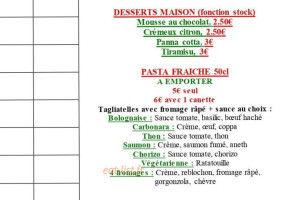 Pizzeria La Roma menu