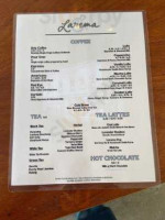 Larema Coffee House menu