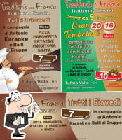 Trattoria Da Franca menu