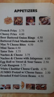 Chimney Inn menu