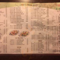 China Hibachi menu