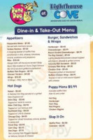 Dune Dog menu
