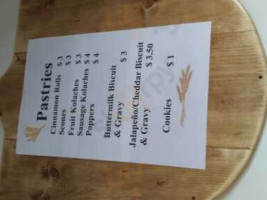 Wheat's Artisan Bakery menu