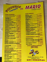 Pizzeria Da Mario Di Caruso Mario menu