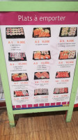 Quick Sushi menu