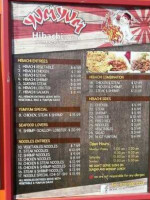 Yum Yum Hibachi Trailer menu