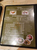 Pho Nam menu