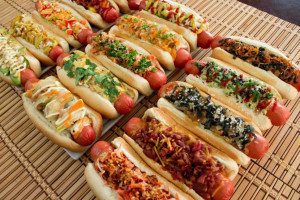 Umai Savory Hot Dogs food