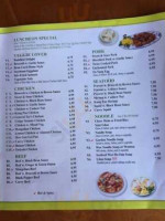 Tendy's Garden Chinese Cuisine menu