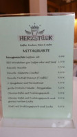 Café Herzstück menu