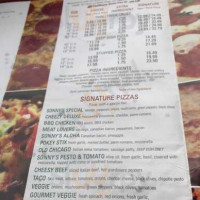 Sonny's Italian Kitchen Pizzeria menu