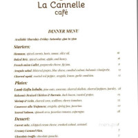 La Cannelle Cafe menu