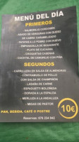 El Establo Cerveceria menu