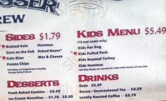 Big Wesser Riverside Pub menu