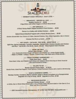 Seaqua Delicatessen And Caterers Of St. James menu