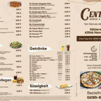 Central Döner Pizza menu