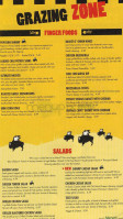 Buffalo Wild Wings menu